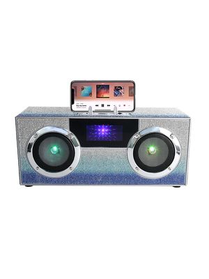 Men's Ombre Bling Mini Boombox Bluetooth Speaker - Blue Ombre - Blue Ombre