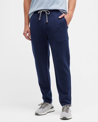 Men's Open-Bottom Cashmere Sweatpants