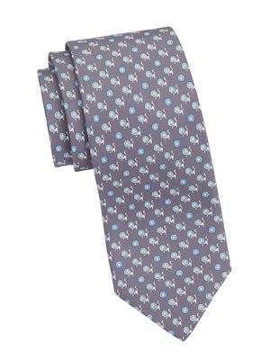 Men's Ore Silk Tie - Grey