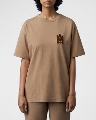 Men's Organic Cotton T-Shirt with Velvet Logo