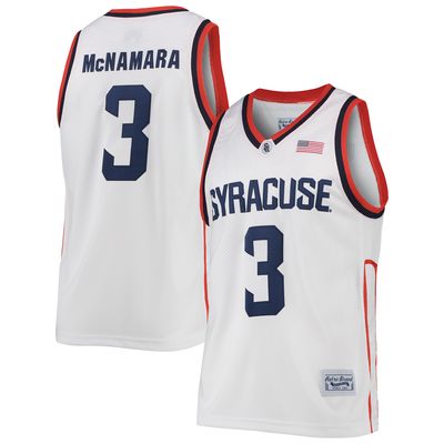 Men's Original Retro Brand Gerry McNamara White Syracuse Orange Alumni Commemorative Classic Basketball Jersey