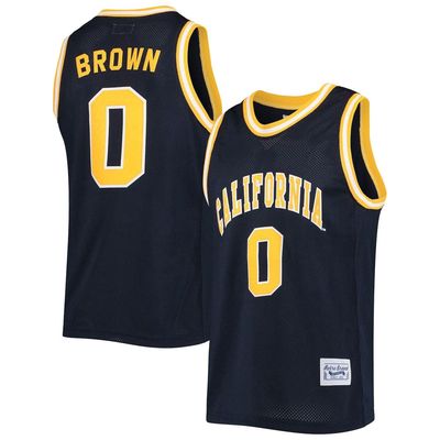 Men's Original Retro Brand Jaylen Brown Navy Cal Bears Commemorative Classic Basketball Jersey