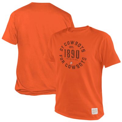Men's Original Retro Brand Orange Oklahoma State Cowboys 1890 Original By Cowboys For Cowboys T-Shirt