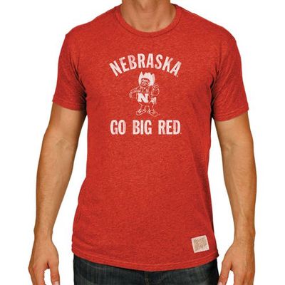 Men's Original Retro Brand Scarlet Nebraska Huskers Big & Tall Mock Twist T-Shirt