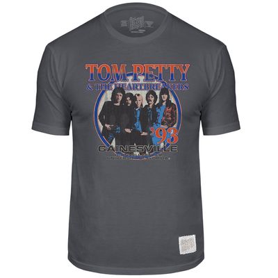 Men's Original Retro Brand Tom Petty Charcoal Florida Gators Gainesville Retro T-Shirt