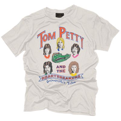 Men's Original Retro Brand Tom Petty White Florida Gators Gainesville's #1 Son Retro T-Shirt