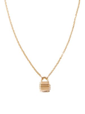 Men's ORIGINALS Liberte 14K Yellow Gold Lock Necklace - Gold - Size 18