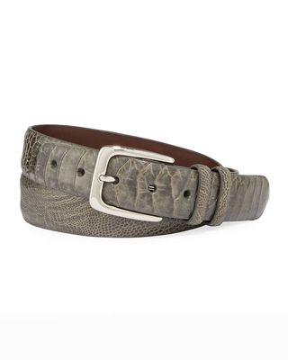 Men's Ostrich Leather Belt