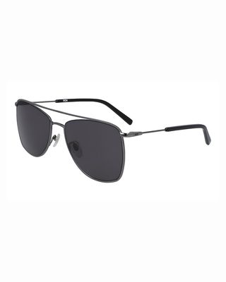 Men's Outline Gradient Metal Navigator Sunglasses
