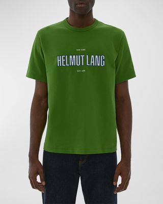 Men's Outline Logo-Print Cotton T-Shirt