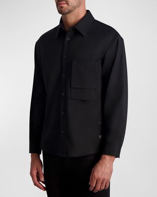Men's Overshirt with Large Pocket