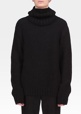 Men's Oversized Balaclava Sweater