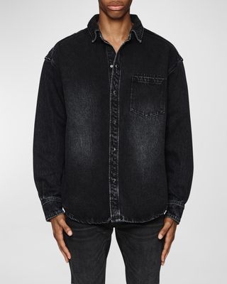 Men's Oversized Western Shirt