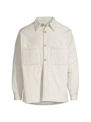 Men's Padded Jumper Jacket - Ivory - Size 34