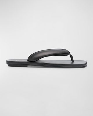 Men's Padded Leather Thong Sandals