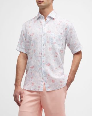 Men's Palm Haven Linen Short-Sleeve Shirt