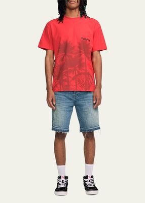 Men's Palm-Print Jersey T-Shirt