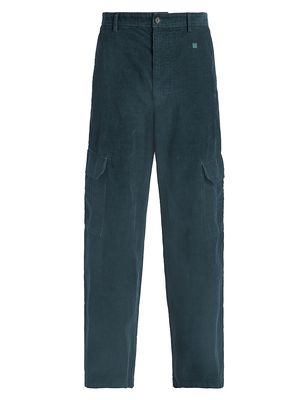 Men's Paroy Corduroy Cargo Pants - Night Green - Size Medium