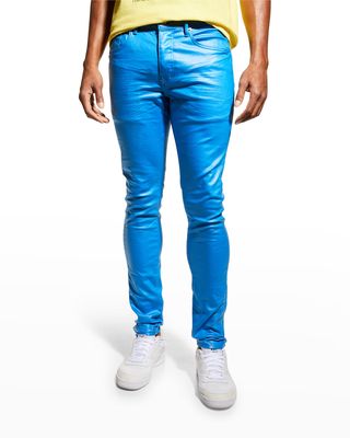Men's Patent Film Skinny Jeans