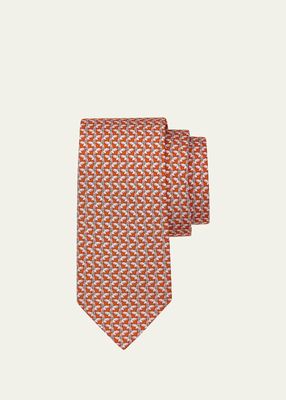 Men's Paulo Owls Silk Tie