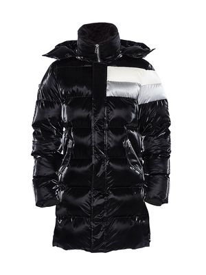 Men's Penguin Puffer Coat - Sleek Noir - Size Large - Sleek Noir - Size Large