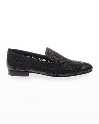 Men's Perforated Leather Loafers