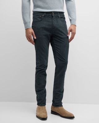 Men's Petrol 5-Pocket Corduroy Pants