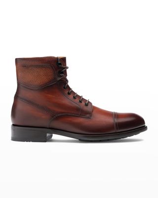 Men's Peyton II Burnished Leather Lace-Up Boots