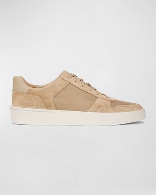 Men's Peyton II Textile and Leather Low-Top Sneakers