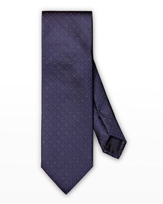 Men's Pin-Dot Silk Wedding Tie