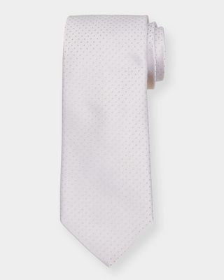 Men's Pindot Jacquard Silk Tie
