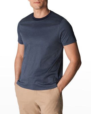 Men's Pinstripe Filo Di Scozia T-Shirt