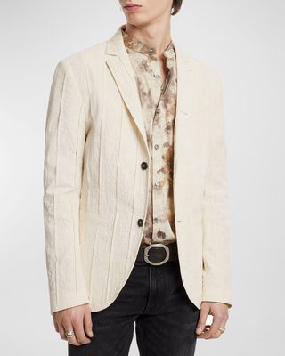Men's Pintuck Slim-Fit Jacket