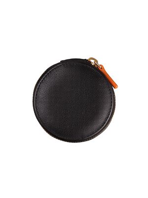 Men's Pioneer Compass Leather Accessories Case - Black - Black