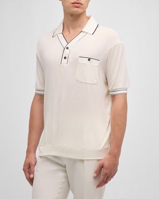 Men's Piped Polo Shirt