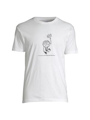 Men's PKLR Pickleball Addict T-Shirt - White - Size Small - White - Size Small