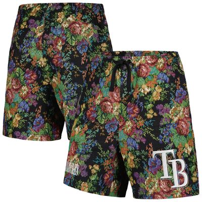 Men's PLEASURES Black Tampa Bay Rays Floral Shorts