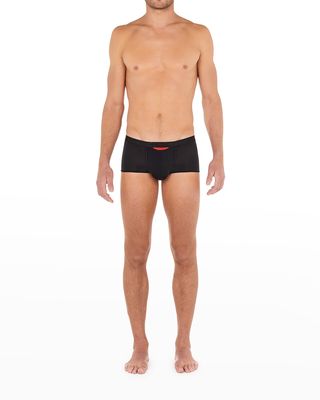 Men's Plume Up Nylon-Stretch Trunks