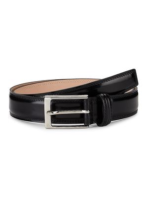 Men's Polished Leather Belt - Moonless Night - Size 40