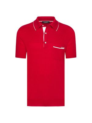 Men's Polo Shirt - Red - Size 38