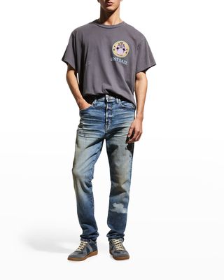 Men's Portal Smiley Graphic Jeans