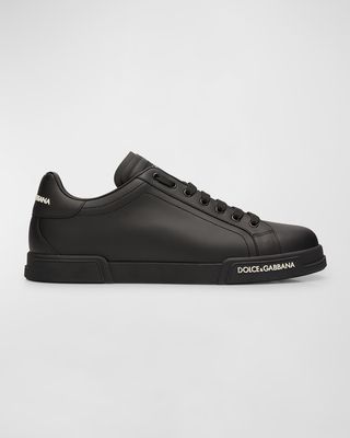 Men's Portofino Low-Top Leather Sneakers
