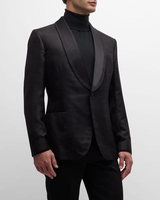 Men's Prince of Wales Shawl Dinner Jacket