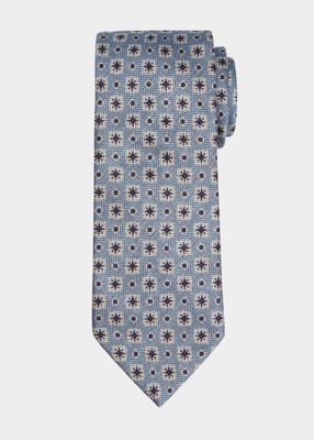 Men's Printed Wool-Silk Tie