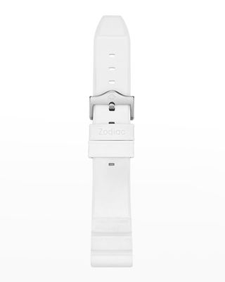 Men's Pro-Diver White Rubber Watch Strap, 20mm