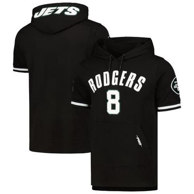 Men's Pro Standard Aaron Rodgers Black New York Jets Player Name & Number Hoodie T-Shirt