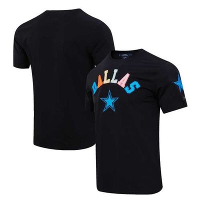Men's Pro Standard Black Dallas Cowboys Neon Graphic T-Shirt