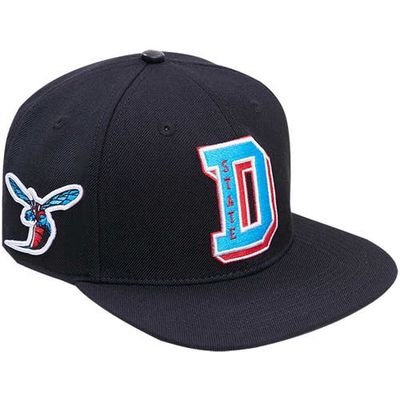 Men's Pro Standard Black Delaware State Hornets Arch Over Logo Evergreen Snapback Hat