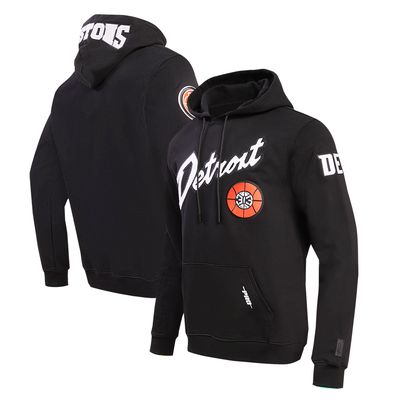 Men's Pro Standard Black Detroit Pistons 2023/24 City Edition Pullover Hoodie