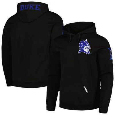 Men's Pro Standard Black Duke Blue Devils Classic Pullover Hoodie